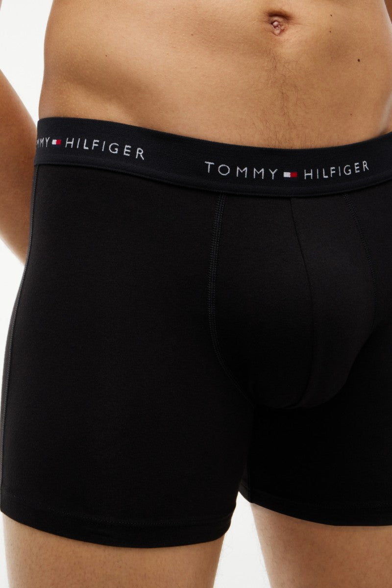 Tommy Hilfiger 38740 Boxer Briefs 3 Pack Alaskan Green Medium Red Black — view 4