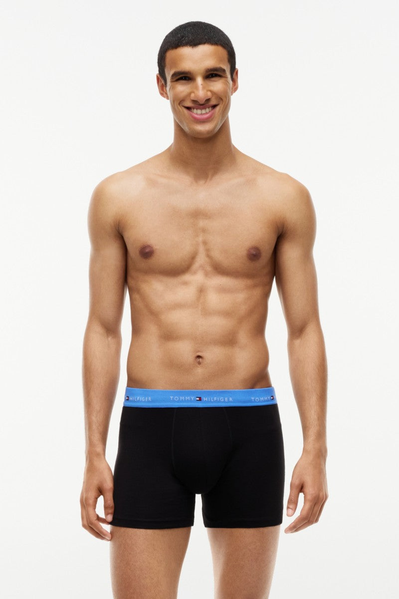 Tommy Hilfiger 38740 Boxer Briefs 3 Pack Opulent Blue Burgundy Blue Spell