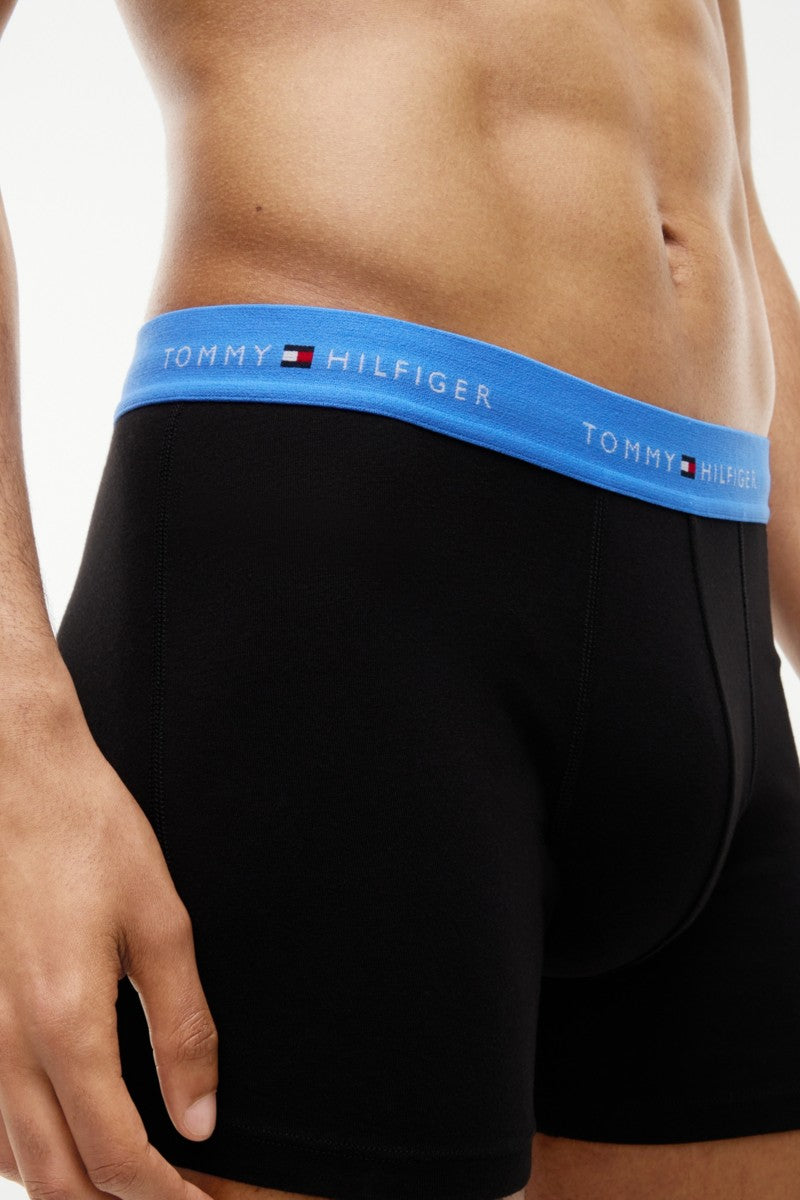 Tommy Hilfiger 38740 Boxer Briefs 3 Pack Opulent Blue Burgundy Blue Spell