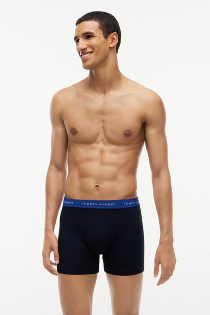 Tommy Hilfiger 38740 Boxer Briefs 3 Pack Opulent Blue Burgundy Blue Spell