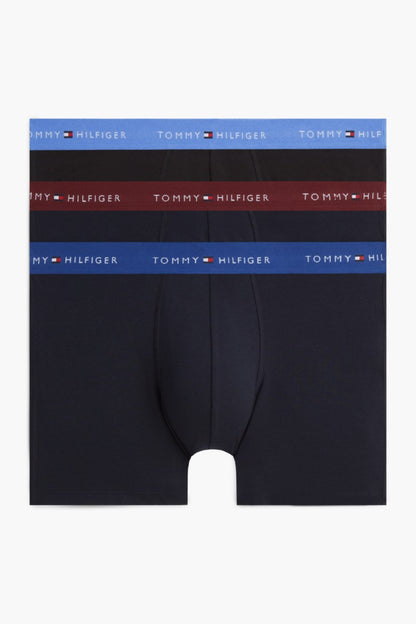 Tommy Hilfiger 38740 Boxer Briefs 3 Pack Opulent Blue Burgundy Blue Spell