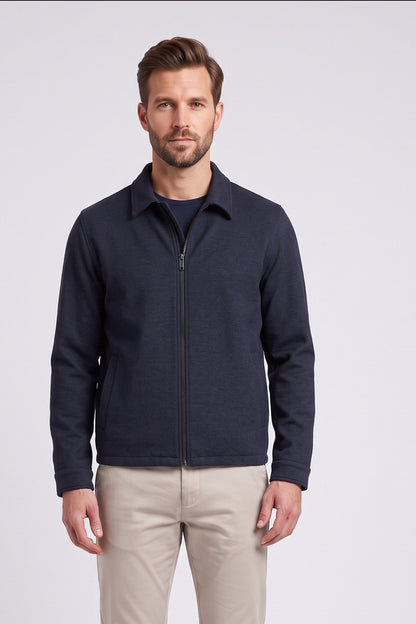 Venti 20160 Zip Through Shirt Jacket Navy