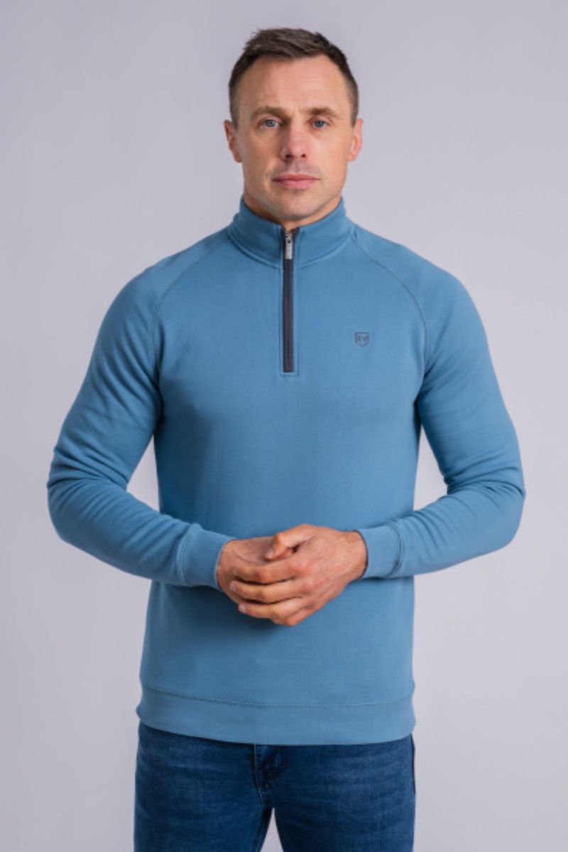 XV Kings Falcons 1/4 Zip Sweatshirt Seaglass Blue