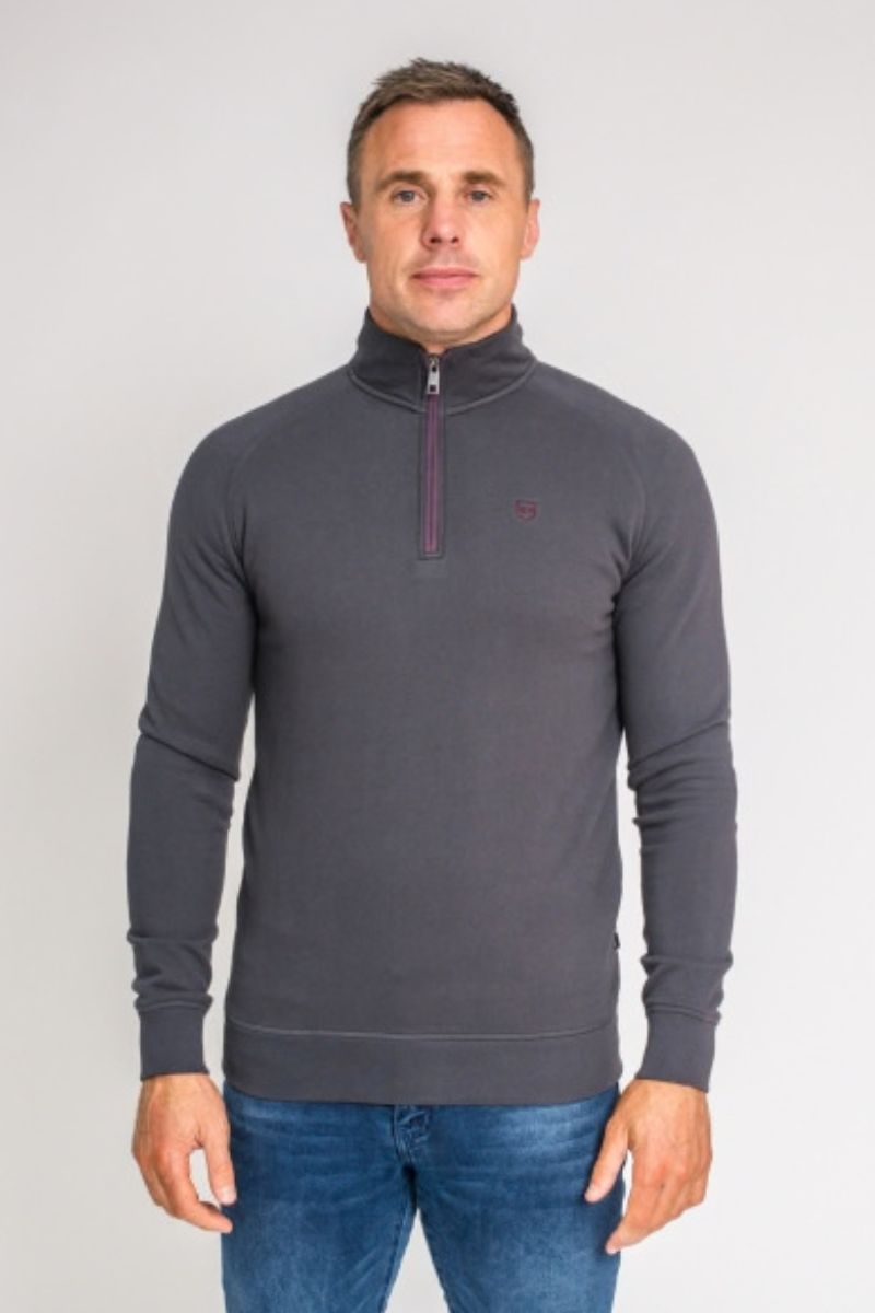 XV Kings Falcons Quarter Zip Sweater Wolfhound
