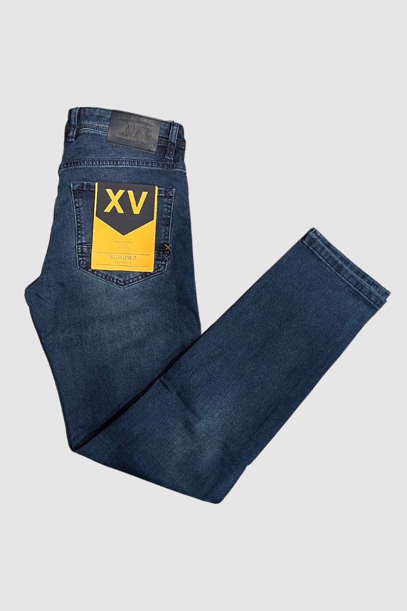 XV KIngs Scrum Taper Jean Med Wash