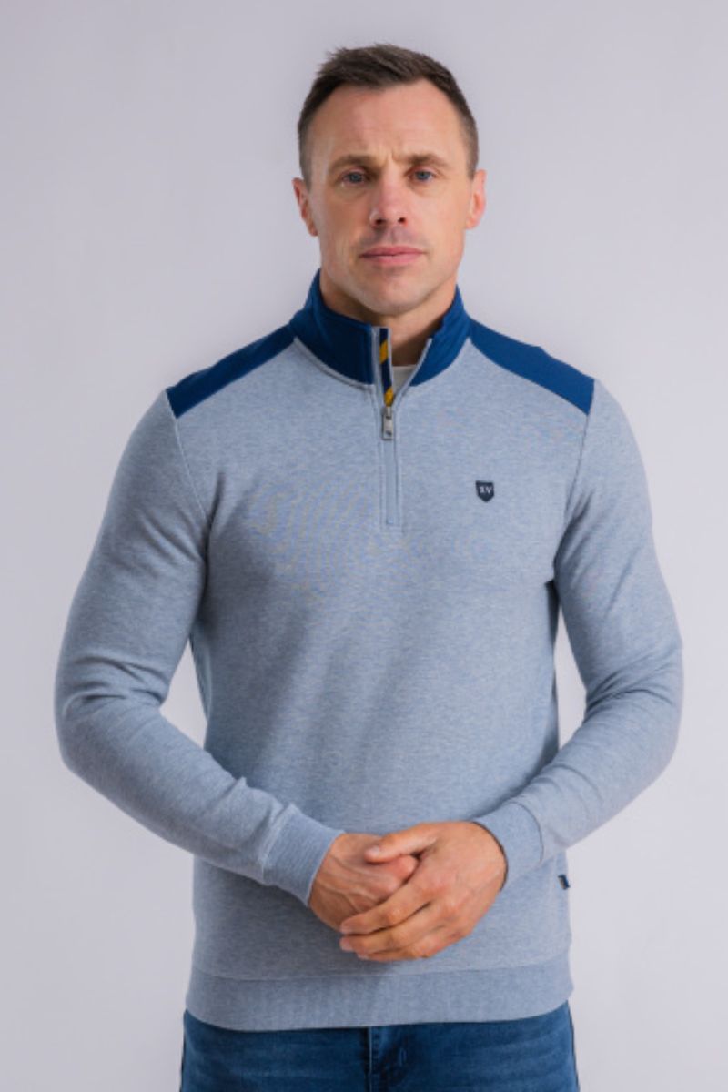 XV Kings Tuncurry 1/4 Zip Pixel Blue