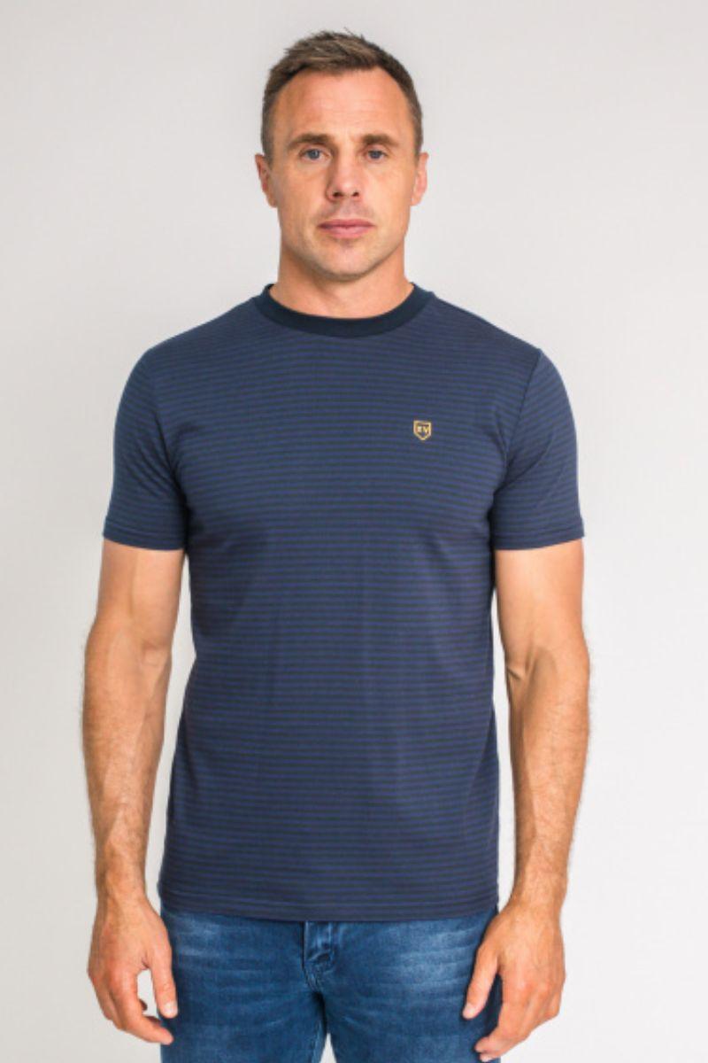 XV Kings Jaguars Striped T-Shirt Cobalt