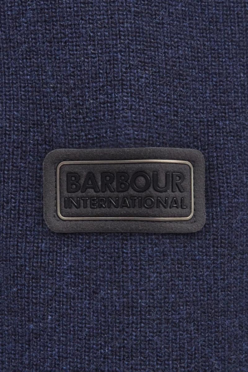 Barbour Intl Crawley Navy Zip Up Jumper