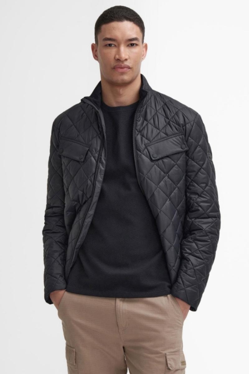 Barbour Intl Ariel Box Quilt Black Jacket