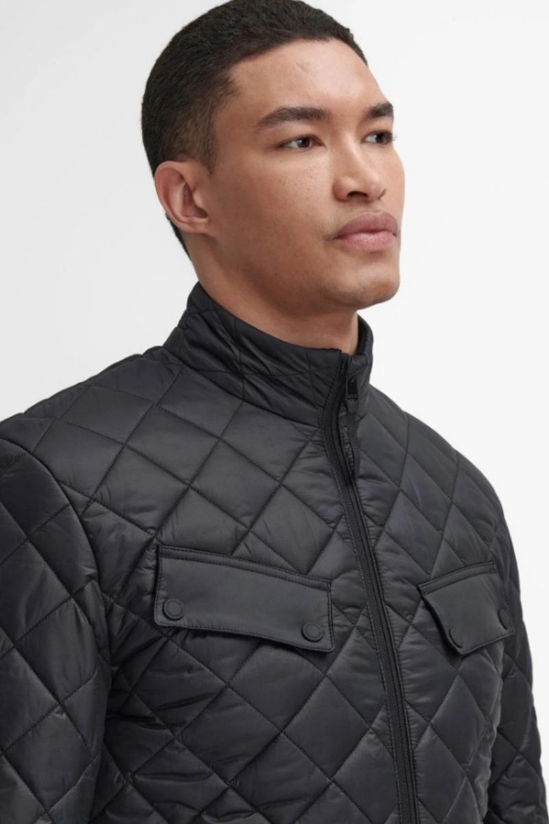 Barbour Intl Ariel Box Quilt Black Jacket