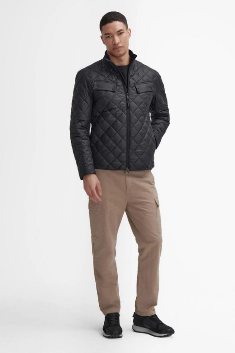 Barbour Intl Ariel Box Quilt Black Jacket