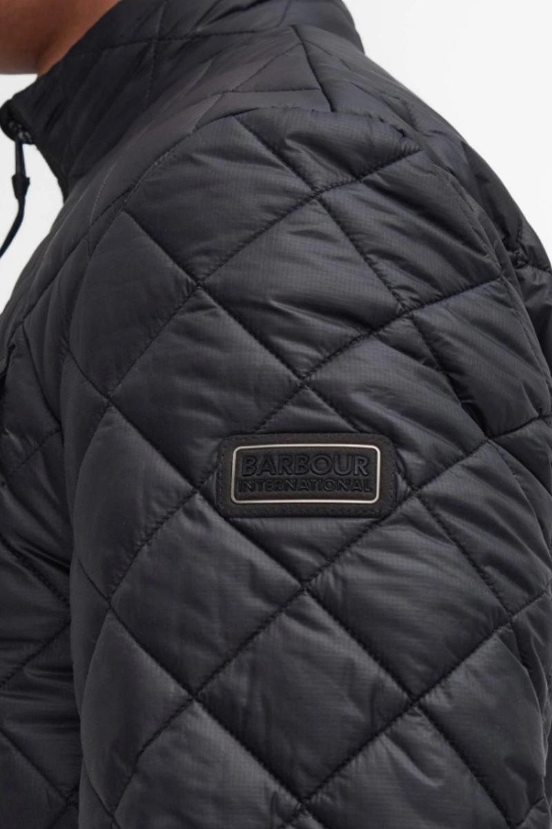 Barbour Intl Ariel Box Quilt Black Jacket