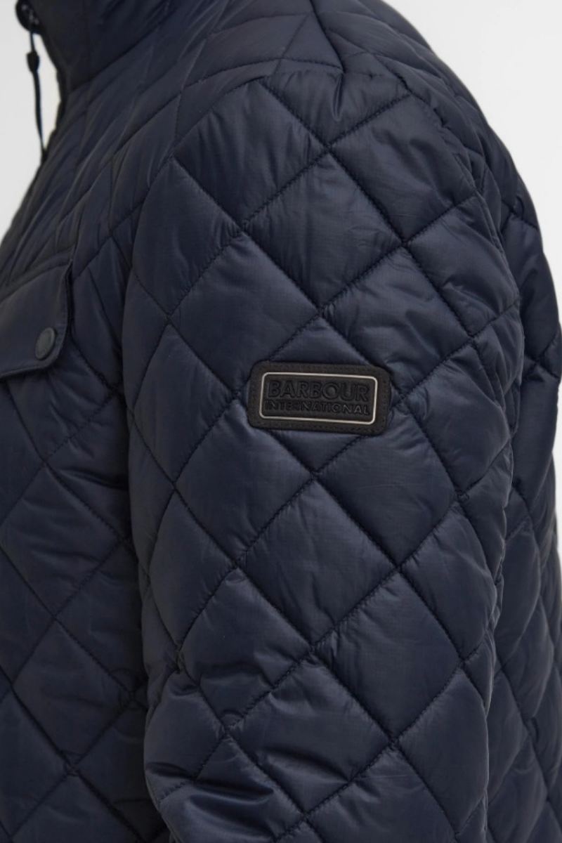 Barbour Intl Ariel Box Quilt Navy Jacket