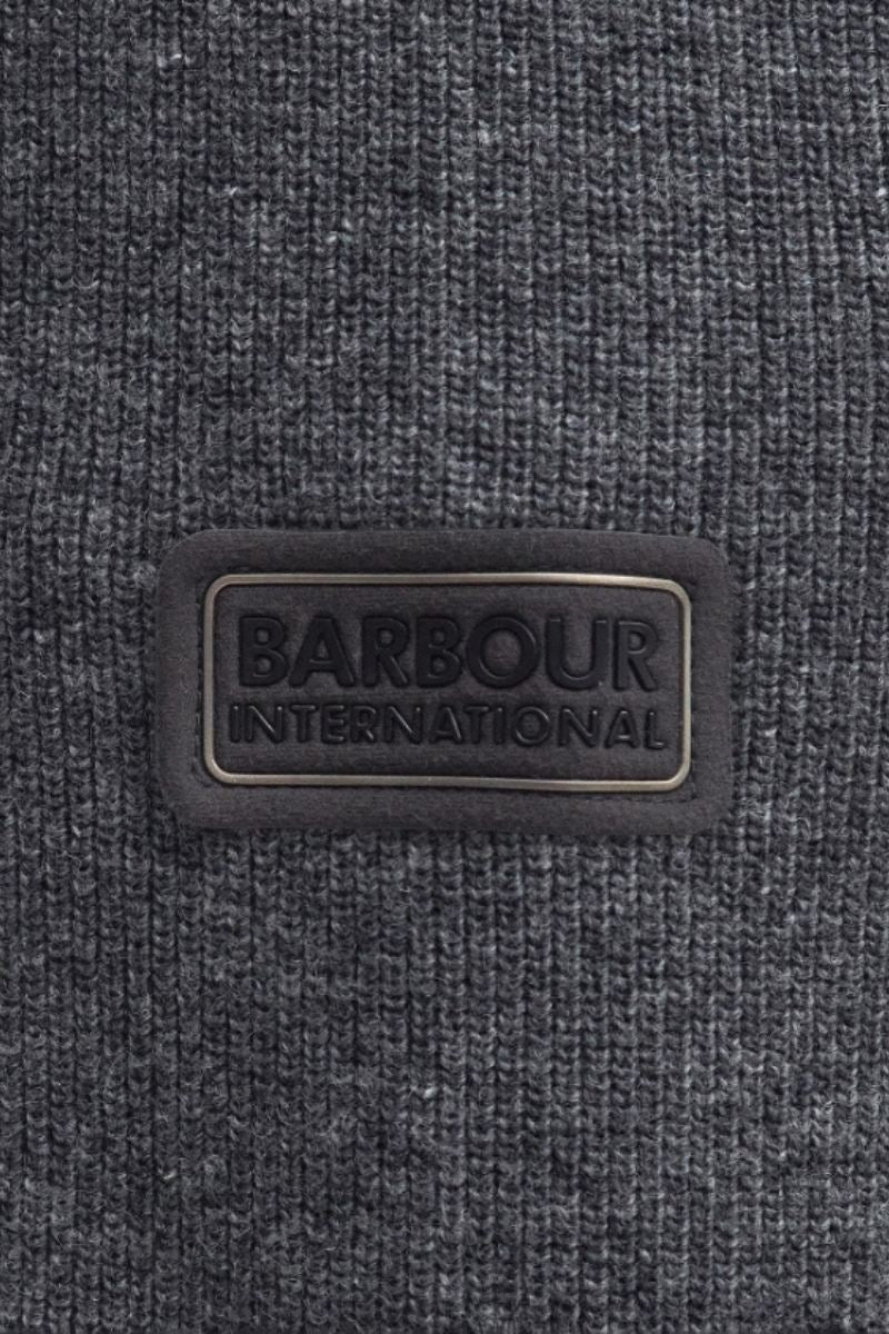 Barbour Intl Crawley Grey Zip Up Jumper