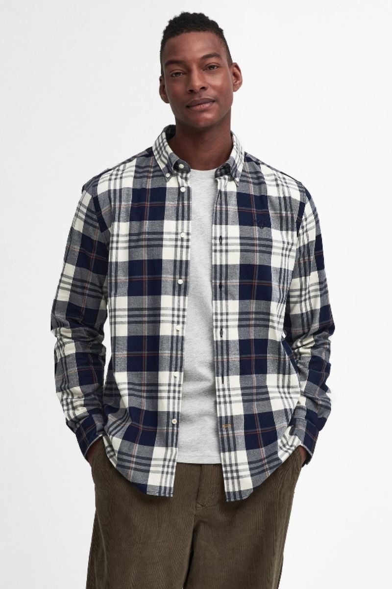 Barbour Edgar Checked Navy Shirt