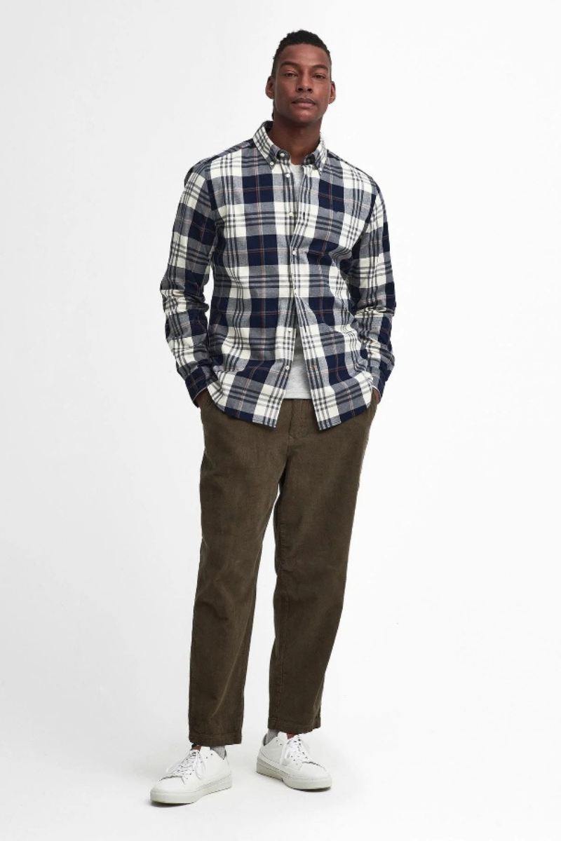 Barbour Edgar Checked Navy Shirt