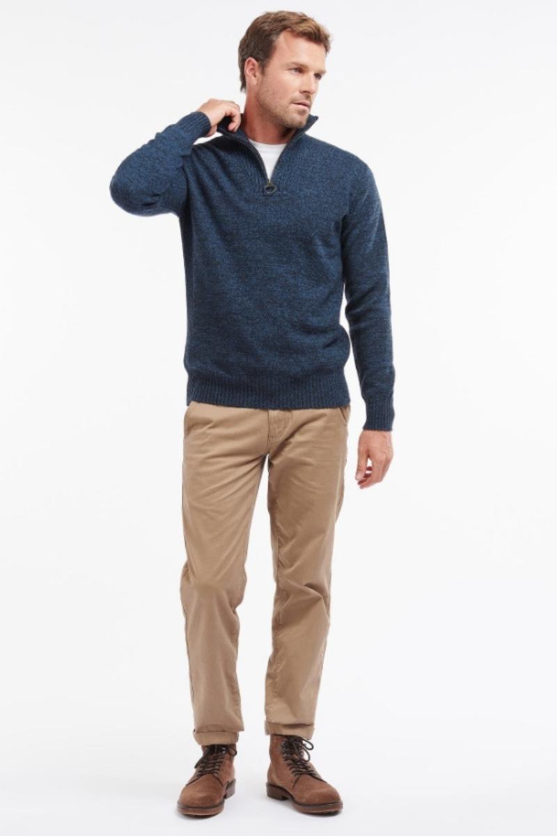 Barbour Ess L/Wool HZ Jumper Navy