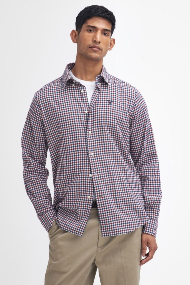 Barbour Finkle Gingham Merlot Shirt