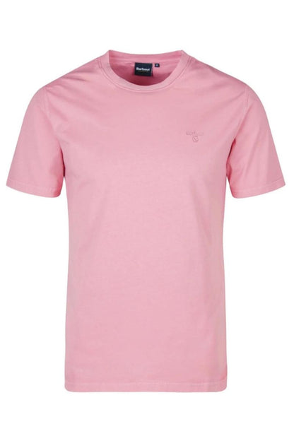 Barbour Garment Dyed T-Shirt Pink