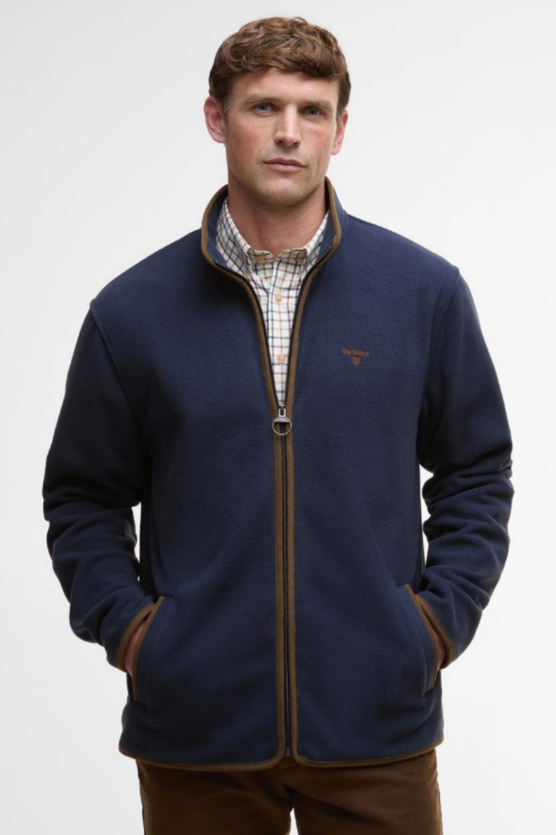 Barbour Harwood Zip Fleece Navy