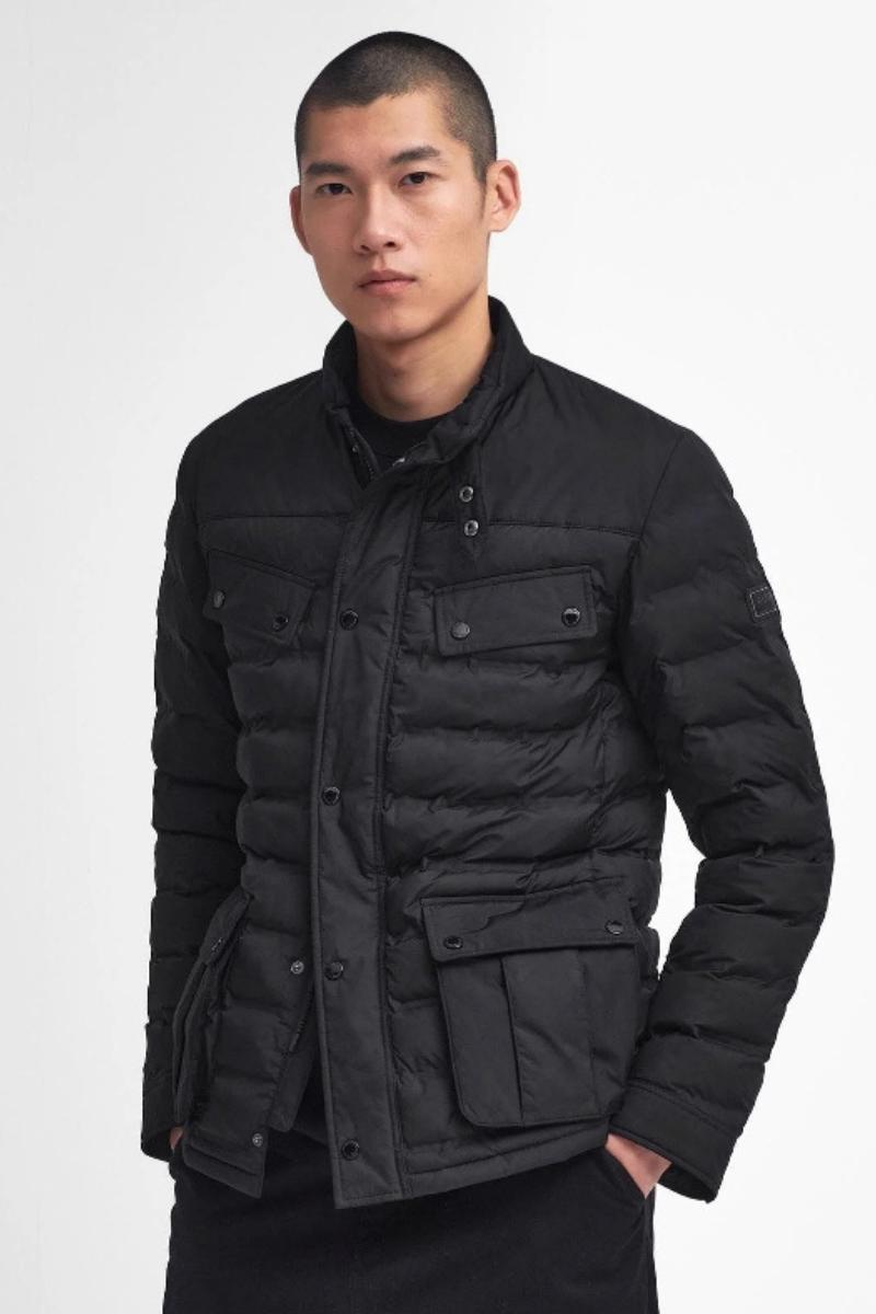 Barbour Intl Welded Puffer Black Jacket