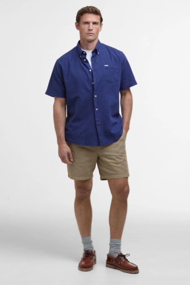 Barbour Nelson Short Sleeve Shirt Indigo