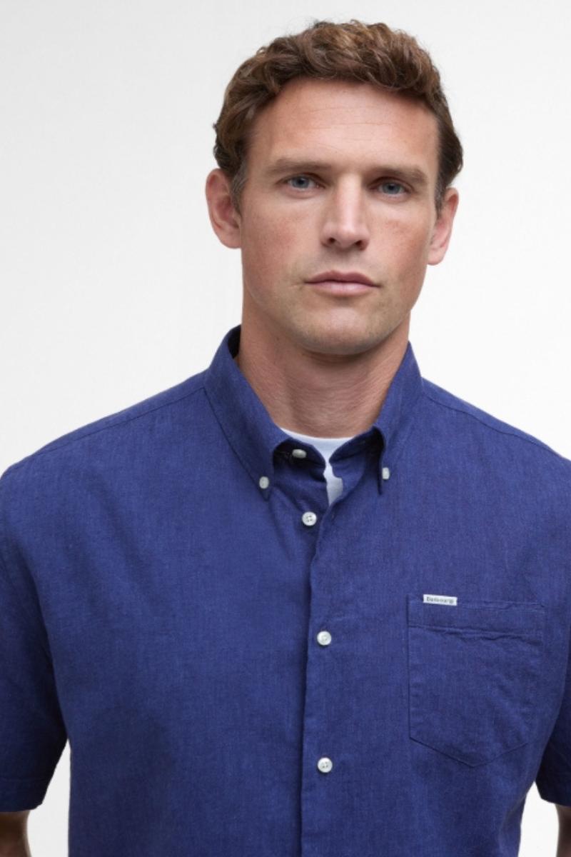 Barbour Nelson Short Sleeve Shirt Indigo