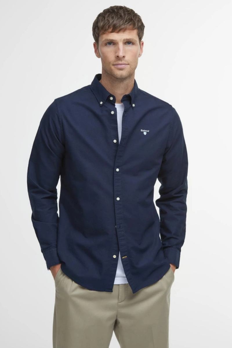 Barbour Oxtown Tailored Shirt Navy