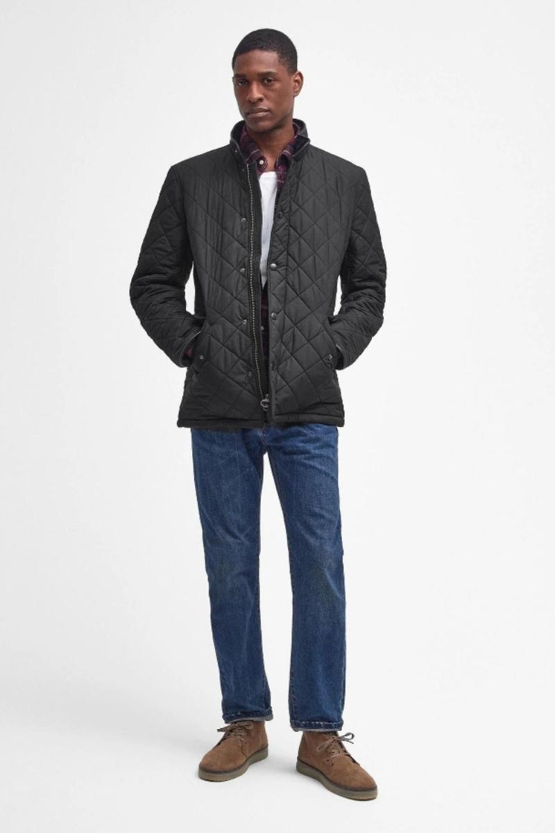 Barbour Powell Quilt Jacket Black