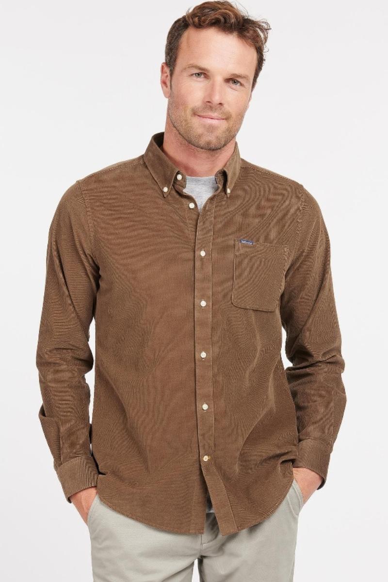 Barbour Ramsey Checked Brown Shirt