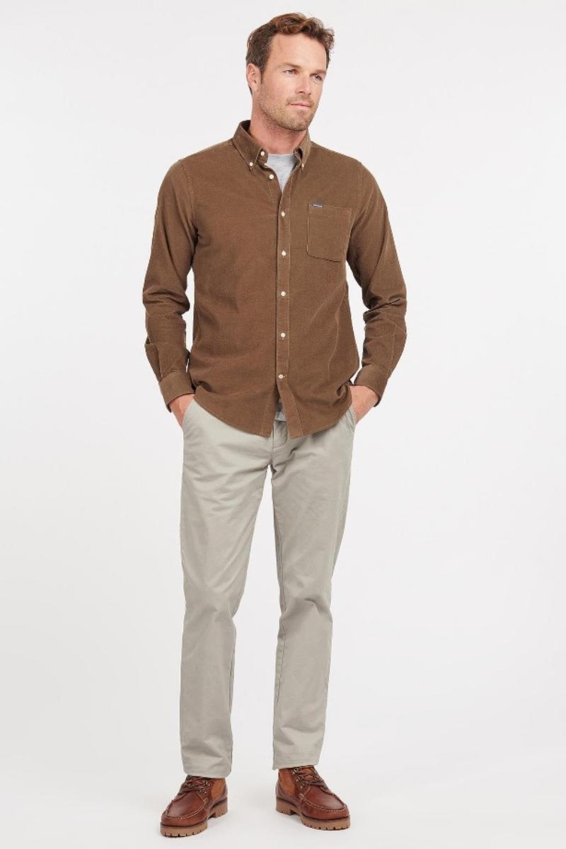 Barbour Ramsey Checked Brown Shirt