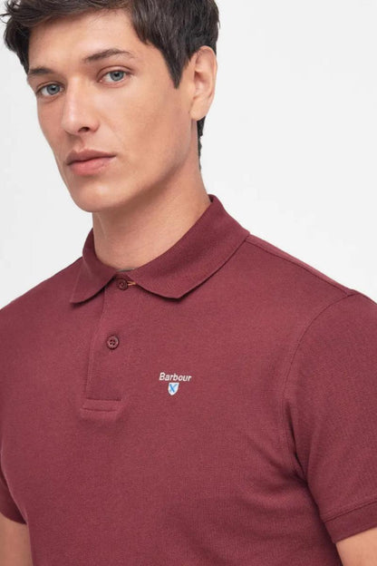 Barbour Tartan Pique Poloshirt Ruby