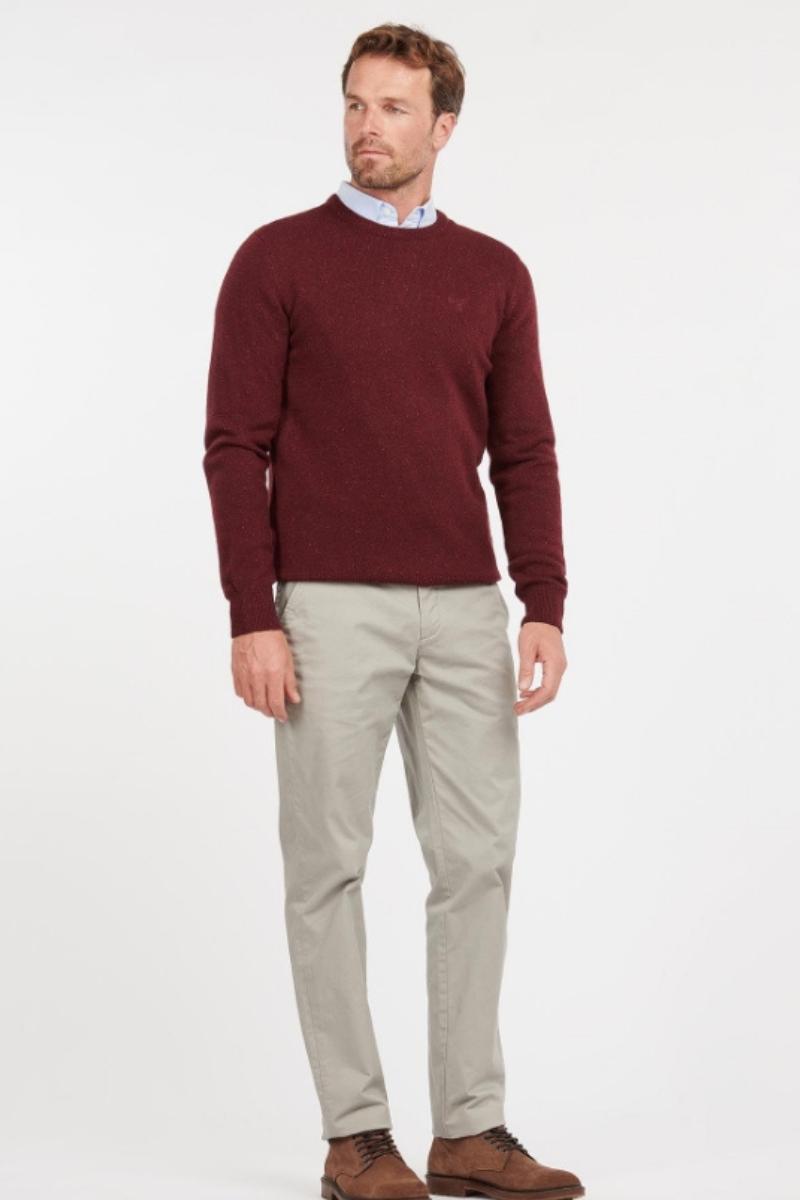 Barbour Ess Tisbury Crew Jumper Ruby