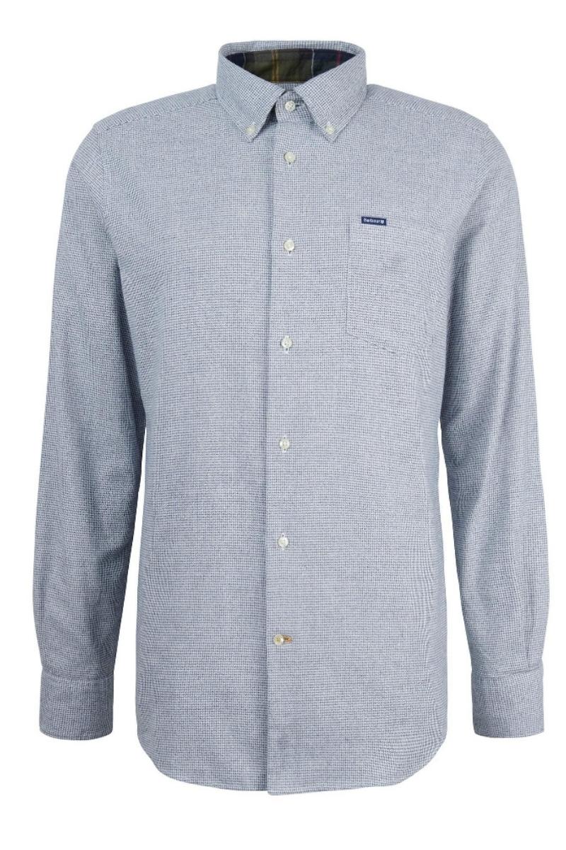 Barbour Turner Houndstooth Navy Shirt