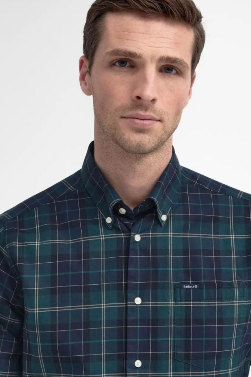Barbour Wetheram Shirt Green Loch