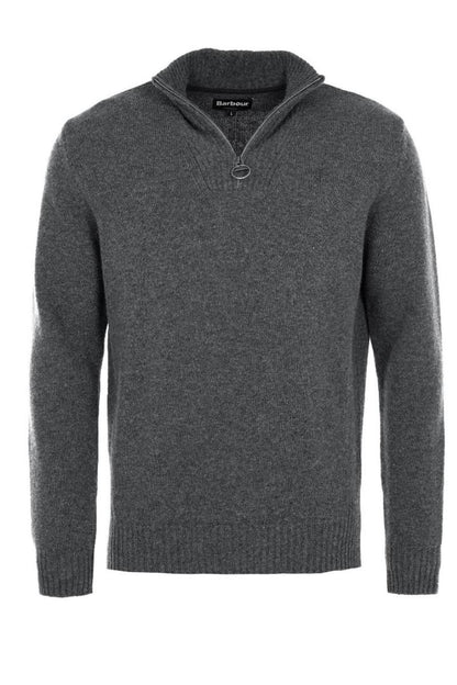 Barbour Ess L/Wool HZ Jumper Charcoal