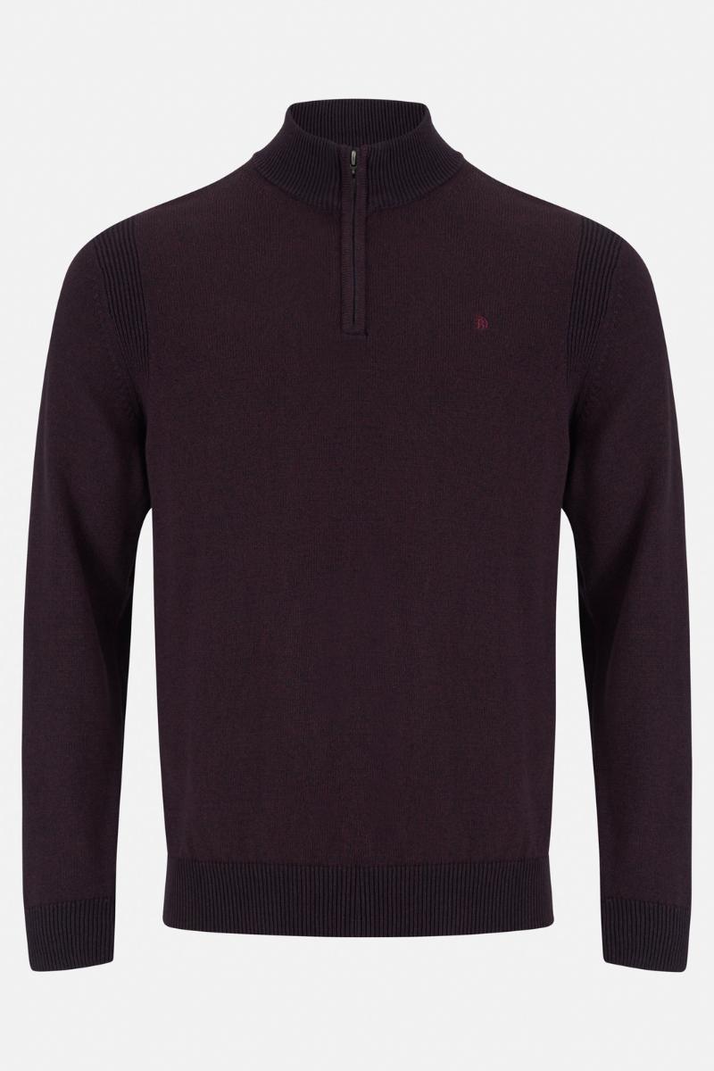 Benetti Brosna 1/4 Zip Jumper Bordo