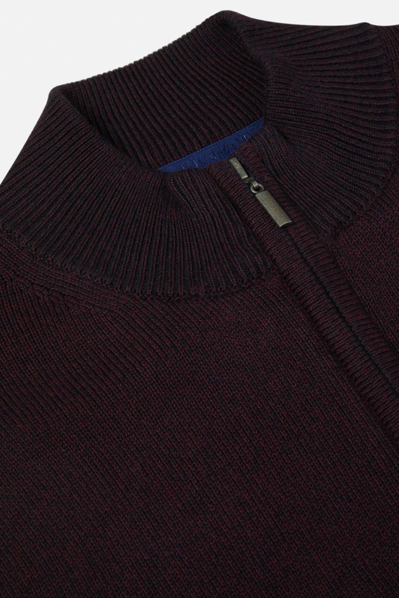 Benetti Brosna 1/4 Zip Jumper Bordo