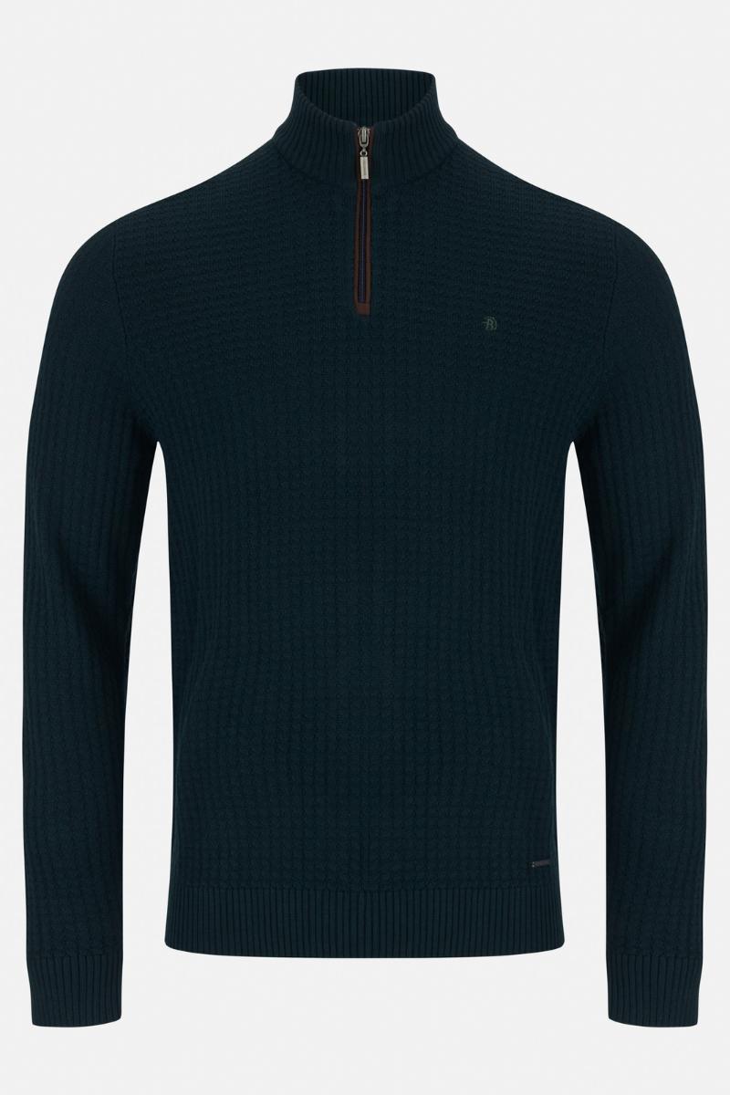 Benetti Gordon 1/4 Zip Jumper Olive