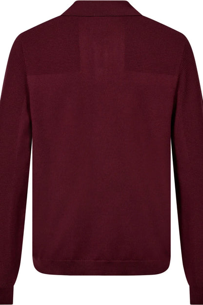 Back of the Boss Momentum-X knitted polo in dark pink