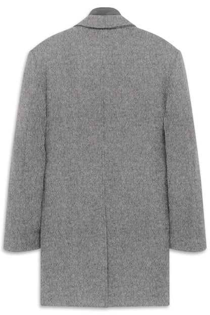 Bugatti 24203 Wool Blend Overcoat Grey