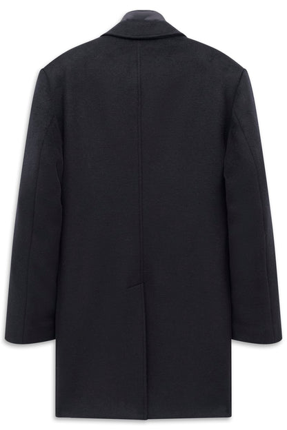 Bugatti 24203 Wool Blend Overcoat Navy