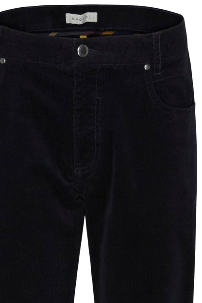 Bugatti 26334F Five-Pocket Cord Trousers Navy