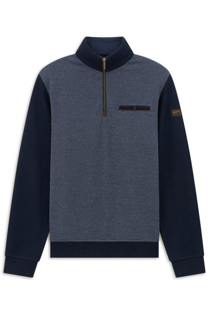 Bugatti 25058F Half Zip Sweatshirt Navy