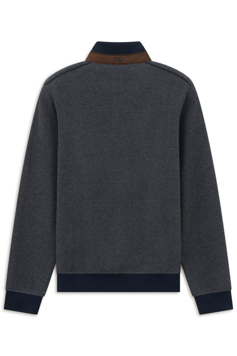 Bugatti 25060F Half Zip Sweatshirt Navy