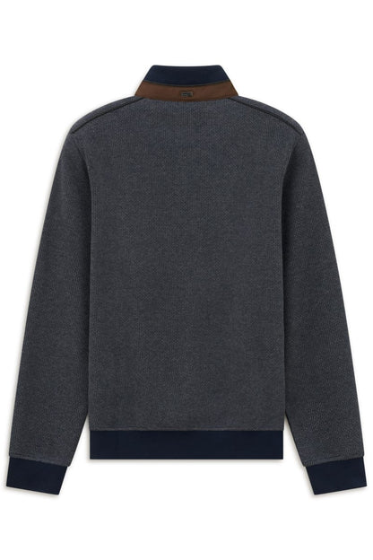 Bugatti 25060F Half Zip Sweatshirt Navy