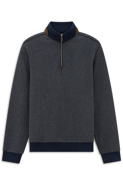 Bugatti 25060F Half Zip Sweatshirt Navy