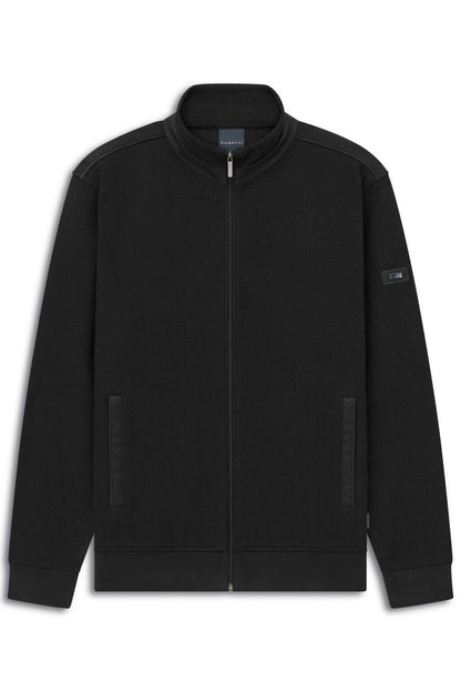 Bugatti 25050F Piped Full Zip Sweat Jacket Dark Grey