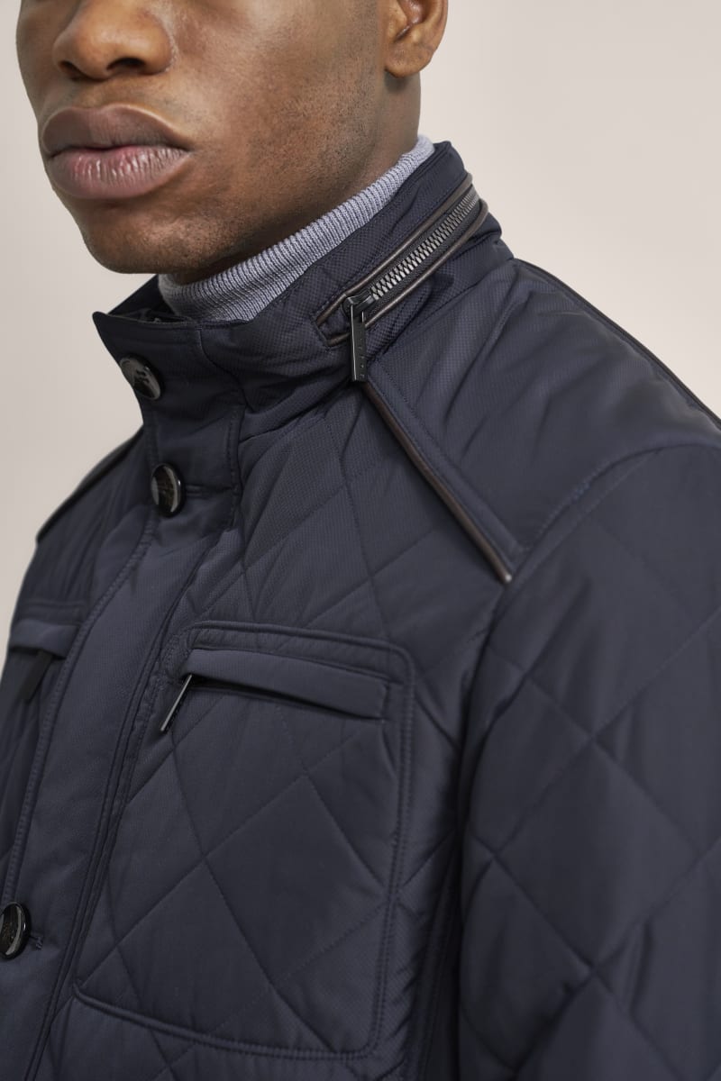 Bugatti 99052 Diamond Quilted Jacket Navy