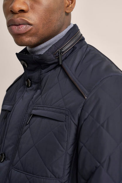Bugatti 99052 Diamond Quilted Jacket Navy
